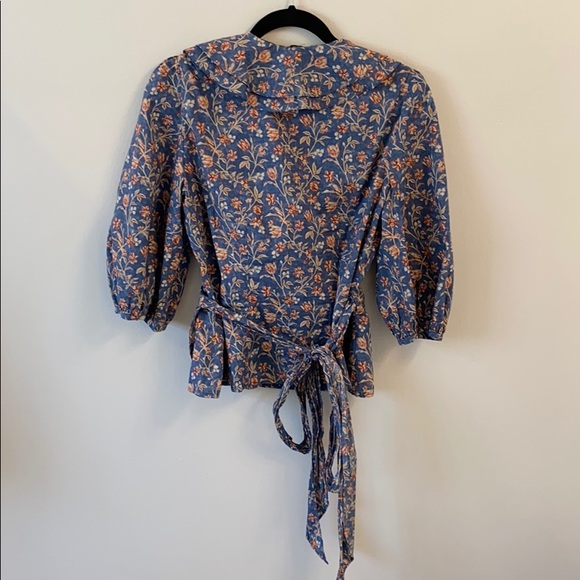 Lauren Jeans Co. wrap top - Picture 2 of 6